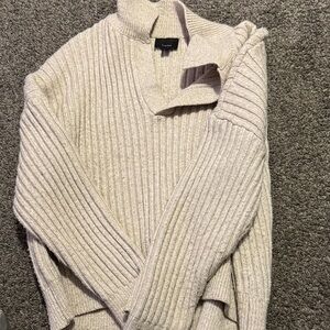 Lord & Taylor Cream Turtleneck Sweater